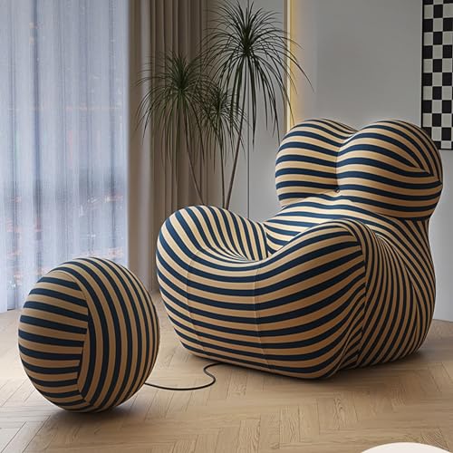NNBDEY Sitzsack-Sofa, mit hochdichtem Schaumstoff gefüllte Sitzsäcke, moderner, ultraweicher Sofasessel für Wohnzimmer, Schlafzimmer (Farbe: D) (C, Einheitsgröße) von NNBDEY