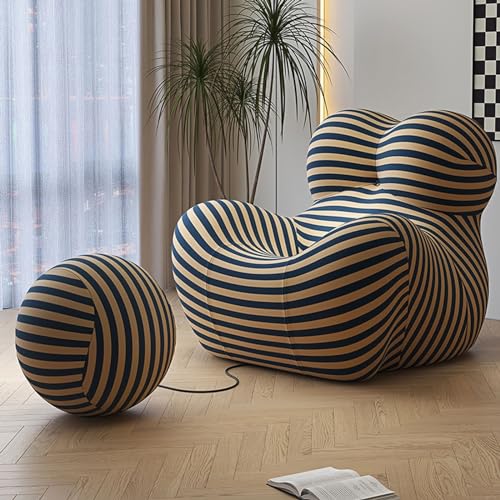 NNBDEY Sitzsack-Sofa, mit hochdichtem Schaumstoff gefüllte Sitzsäcke, moderner, ultraweicher Sofasessel für Wohnzimmer, Schlafzimmer (Farbe: D) (E, Einheitsgröße) von NNBDEY