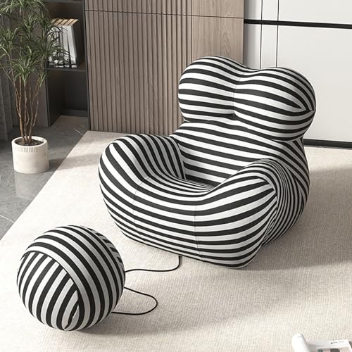 NNBDEY Sitzsack-Sofa, mit hochdichtem Schaumstoff gefüllte Sitzsäcke, moderner, ultraweicher Sofasessel für Wohnzimmer, Schlafzimmer (Farbe: D) (F, Einheitsgröße) von NNBDEY