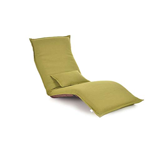 NNBDEY Wildledergrüner Lazy Sofa Chair: Moderner Lounge-Sitzsack für Wohnzimmer, Schlafzimmer, Salon und Büro. Einzelsofa-Couch mit Tatami-Design. Perfekter Lesesessel und Balkon-Schaukel von NNBDEY