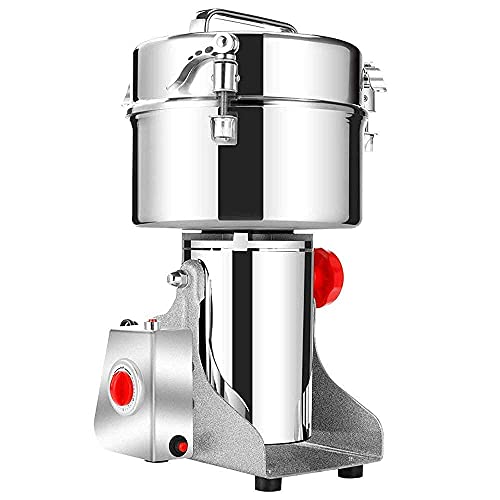 Automatische Brühkaffeemühle Produkte 2500G Kommerzielle Getreidemühle Kräutermühle 3 Klingen Timing-Mahlmaschine Hochgeschwindigkeits-Küchenmaschine für Küchenkräuter von NNBGHJ