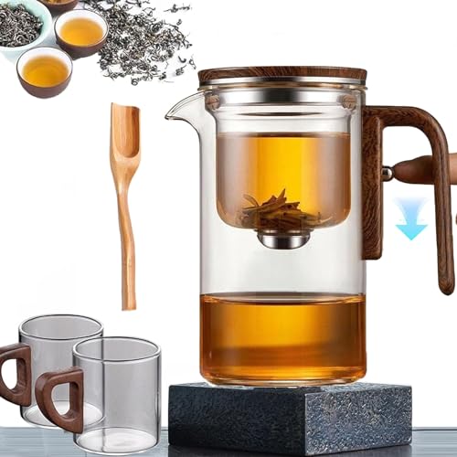 Bypierce Tea Pot, Enchanti Tea Pot, The Piercé Pot, 2025 New Tea Infuser Pot, Magic Teapot With Infuser With Strainer And Infuser, 3 In 1 Brew & Filter & Pour (520ml) von NNBWLMAEE