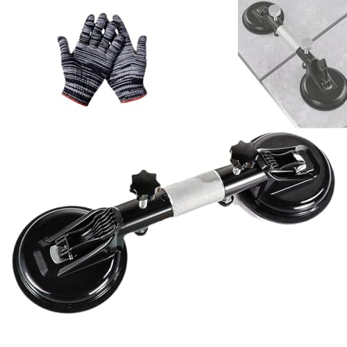 Countertop Alignment Clamps, Seamless Granite Seam Setter, Accurate Slab Alignment Clamp, for Seams Joining & Leveling for Granite, Marble, Stone, Slab, Glass (Black) von NNBWLMAEE