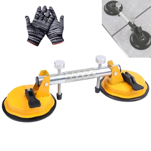Countertop Alignment Clamps, Seamless Granite Seam Setter, Accurate Slab Alignment Clamp, for Seams Joining & Leveling for Granite, Marble, Stone, Slab, Glass (Yellow) von NNBWLMAEE