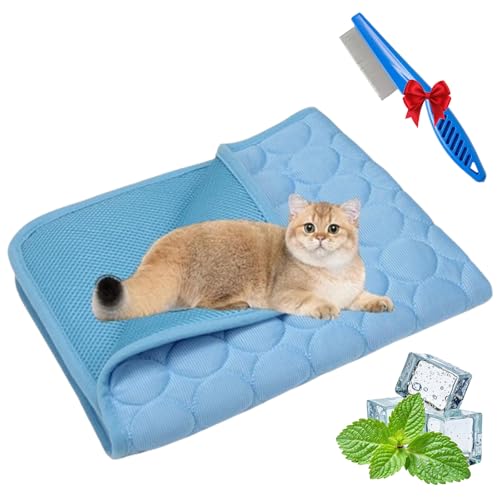 NNBWLMAEE Kittra Cooling Mat for Cats, Comfortable and Breathable Cooling Bed for Cat, Foldable Pet Coolings Pad, Washable Summer Pet Blanket with 3 Layer System Instant Cool Cats Dogs (D,XS) von NNBWLMAEE