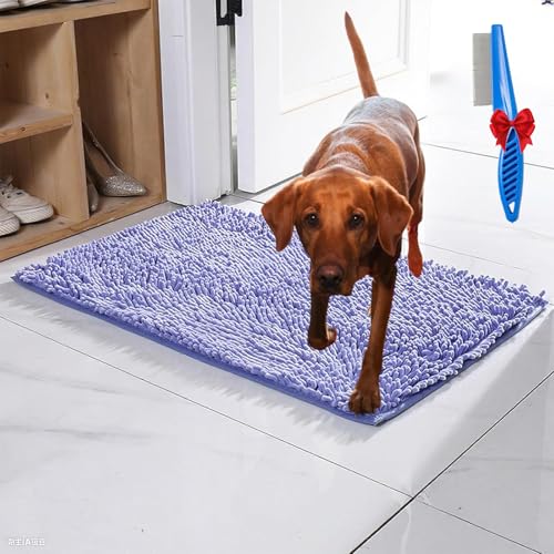 NNBWLMAEE Premium - CleanyMat, Ultra-Absorbant Schmutzfangmatte, Schmutzfangmatte hundematte für Hund & Mensch, TüRvorleger Innen, rutschfest Und Maschinenwaschbar Fußmatte (B,60 * 90cm) von NNBWLMAEE