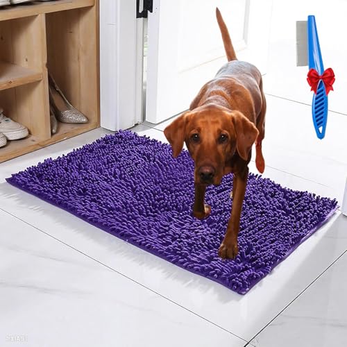 NNBWLMAEE Premium - CleanyMat, Ultra-Absorbant Schmutzfangmatte, Schmutzfangmatte hundematte für Hund & Mensch, TüRvorleger Innen, rutschfest Und Maschinenwaschbar Fußmatte (D,70 * 140cm) von NNBWLMAEE