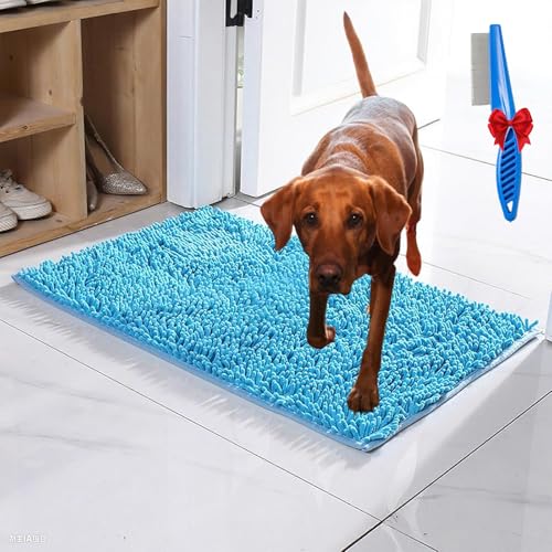 NNBWLMAEE Premium - CleanyMat, Ultra-Absorbant Schmutzfangmatte, Schmutzfangmatte hundematte für Hund & Mensch, TüRvorleger Innen, rutschfest Und Maschinenwaschbar Fußmatte (H,40 * 60cm) von NNBWLMAEE