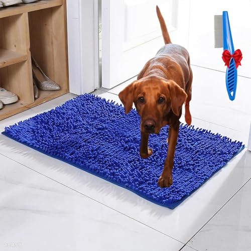 NNBWLMAEE Premium - CleanyMat, Ultra-Absorbant Schmutzfangmatte, Schmutzfangmatte hundematte für Hund & Mensch, TüRvorleger Innen, rutschfest Und Maschinenwaschbar Fußmatte (J,40 * 60cm) von NNBWLMAEE