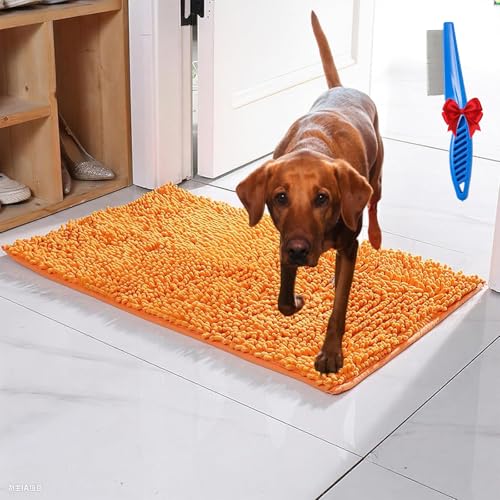 NNBWLMAEE Premium - CleanyMat, Ultra-Absorbant Schmutzfangmatte, Schmutzfangmatte hundematte für Hund & Mensch, TüRvorleger Innen, rutschfest Und Maschinenwaschbar Fußmatte (O,40 * 60cm) von NNBWLMAEE