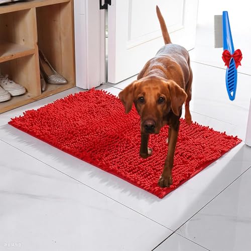 NNBWLMAEE Premium - CleanyMat, Ultra-Absorbant Schmutzfangmatte, Schmutzfangmatte hundematte für Hund & Mensch, TüRvorleger Innen, rutschfest Und Maschinenwaschbar Fußmatte (P,50 * 80cm) von NNBWLMAEE