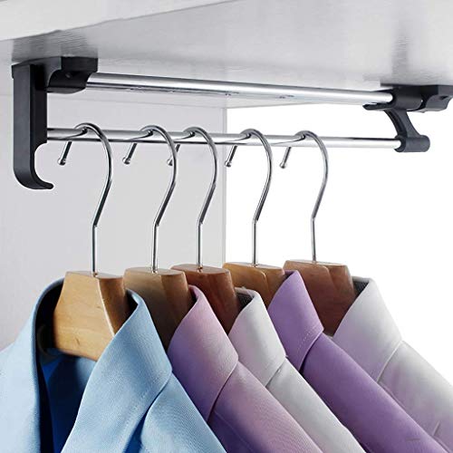 Ausziehbare Kleiderstange, ausziehbar, für Kleiderschrank, 25/30/35/40/45/50 cm, L0Y0J1 (Größe: 35 cm) (40 cm) von NNJFEJFJGMGRU