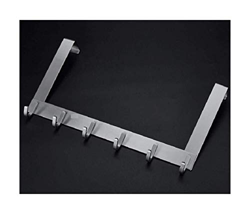 Badezimmer-Türhaken, Nagelfrei, Kleiderreihenhaken, Tür, Edelstahl, Rack-Ideen (Größe: 43 cm) von NNJFEJFJGMGRU