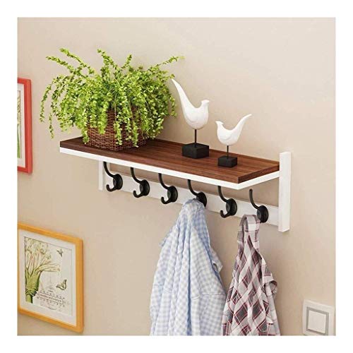 Kleiderbügel, Wandgarderobe, Veranda, Schlafzimmer, Wohnzimmer, Türhänger, langlebig (Farbe: A, Größe: 6 Haken) von NNJFEJFJGMGRU