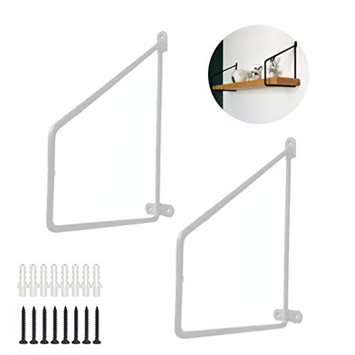 Regalhalterung, Wandregalhalterung, rechtwinklige Halterung, Vintage-Design, Gusseisen, dekorativ, schwebende Regalhalterung, für Garage, Haus, Garten, Büro, mit Schraubenzubehör (schwarz, 40 cm, 2 Regalhalterung, Wandregalhalterung, rechtwinklige Halterung, Vintage-Design, Gusseisen, dekorativ, schwebende Regalhalterung, für Garage, Haus, Garten, Büro, mit Schraubenzubehör (schwarz, 40 cm, 2 von NNJFEJFJGMGRU