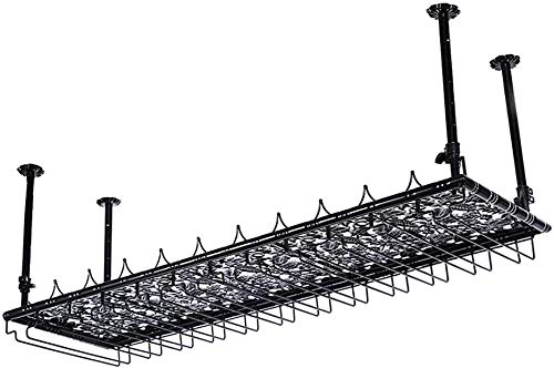 Weinregal, Schmiedeeisen, zum Aufhängen, Wandmontage, Kelchregal, kreativer hängender Getränkehalter, Bar, Dekoration, Rahmen, 2 Farben, 4 Größen (Farbe: Schwarz, Größe: 120 x 35 cm) (Schwarz, 60 x 35 von NNJFEJFJGMGRU