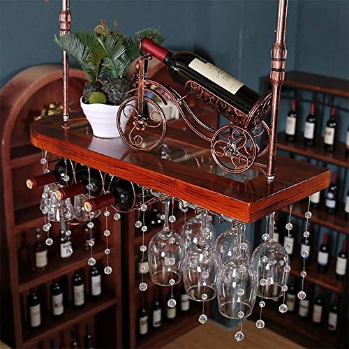 Weinregal aus Massivholz, Kristallkastanie/Holzkohle, gegrillte Kastanie/schwarze Walnuss/Bronze, hängende Flasche, Glas und grüne Pflanzen, Stretchaufhänger (Farbe: Kastaniengröße: 8028 cm Weinregal aus Massivholz, Kristallkastanie/Holzkohle, gegrillte Kastanie/schwarze Walnuss/Bronze, hängende Flasche, Glas und grüne Pflanzen, Stretchaufhänger (Farbe: Kastaniengröße: 8028 cm von NNJFEJFJGMGRU