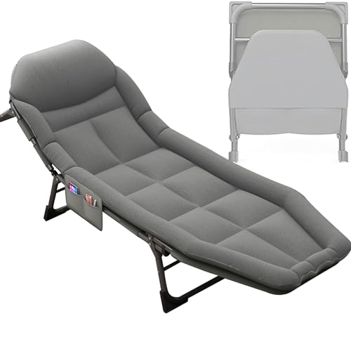 NNSMUN Sonnenliege liegestuhl klappbar gartenliege wetterfest sonnenliege deckchair klappbare campingstuhl relaxsessel Outdoor Unterstützung 150 kg (200x60x30cm,Hellgrau) von NNSMUN