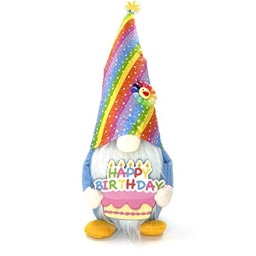 Geburtstags-Zwerge Bauernhaus Happy Birthday Tomte Plüsch Geburtstagsgeschenke Handgemachte skandinavische Party Zuhause Ornamente Elfe Zwerg Kollektionen Küche gestuftes Tablett Dekorationen von NNTA