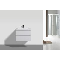 Badmöbel Unterschrank FLAT 60 (hochglanz-weiß) von NO BRAND