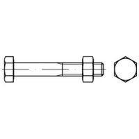 Din 601/ISO 4016 Sechskant-Schaftschraube M20x35 Stahl 4.6 galvanisch verzinkt m. Mutter 25 Stk von NO BRAND
