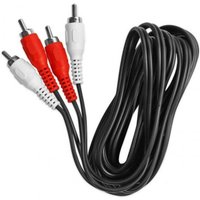 Ekon ECA2RCA30MM Audio-Kabel 3 m 2 x RCA Schwarz von NO BRAND