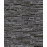 Erismann Vliestapete 02363-40 Stein schwarz 10,05 x 0,53 m Vliestapeten von NO BRAND