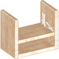 Fachbodenklemme (Regalbodenklemme) Bohr ø 5 mm Kunststoff natur 100 Stück von NO BRAND