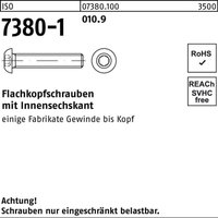 ISO 7380-1 Flachkopfschraube VG M4x40 Stahl 10.9 blank Innensechskant 500 Stk ISO 7380-1 Flachkopfschraube VG M4x40 Stahl 10.9 blank Innensechskant 500 Stk von NO BRAND