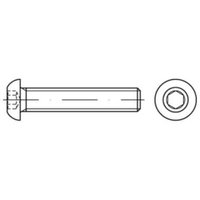ISO 7380-1 Flachkopfschraube VG M6x25 Edelstahl A2 blank Innensechskant 500 Stk von NO BRAND