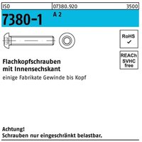 Flachkopfschraube iso 7380-1 m.Innensechskant m 3 x 16 a 2 von NO BRAND