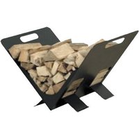 Holzkorb Kekai Leggio 32x42x80 cm aus Schmiedeeisen von NO BRAND