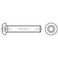 Iso 7380-1 Flachkopfschraube vg M12x45 Stahl 10.9 galvanisch verzinkt Innensechskant 100 Stk von NO BRAND