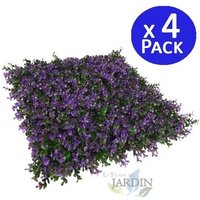 No Brand - 4 Stück Vertikaler Garten Lavendel 50x50 cm (1x1m) Künstliche Pflanze Wanddekoration für Innen- und Außenbereiche von NO BRAND