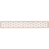 Lüftungsgitter Abluftgitter für Kühlschränke 555 x 80 mm Holz Eiche roh von NO BRAND