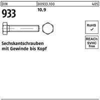 Sechskantschraube din 933 vg m 6 x 20 10.9 von NO BRAND