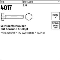 Sechskantschrauben M10 Teilgewinde ISO40178.8 Länge 60 mm ohne Schaft blank von NO BRAND