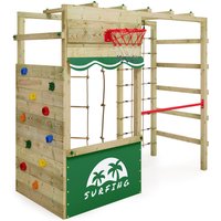 Klettergerüst Spielturm Smart Action Gartenspielgerät mit Kletterwand & Spiel-Zubehör - grün - Wickey von wickey