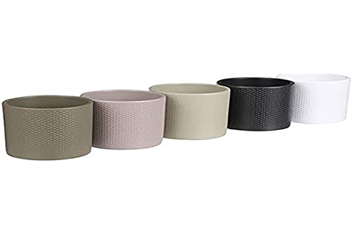 NO DISPONIBLE Edelman Era Pot Round 5 Assorted Relief PDQ - H 12,5 x D 13,5 cm von NO DISPONIBLE