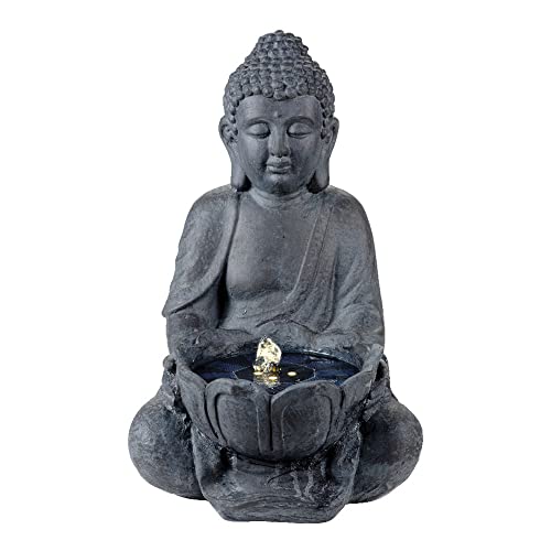 Netzteil Buddha Solarleuchte 45 x 29,5 x 28 cm von NO DISPONIBLE