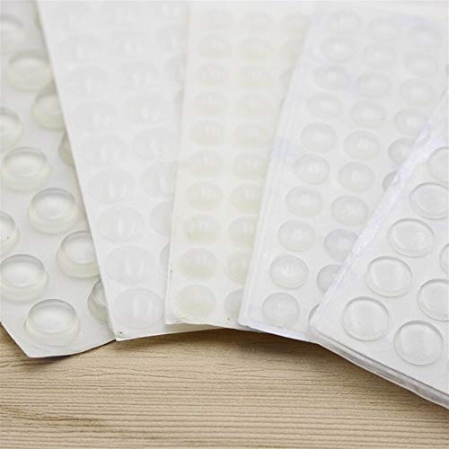 NO LOGO 50/64 / 80 / 100PCS Selbstklebende Damper Möbel Türstopper Durable Kollision Cushion Prevent Laut Auto Silikon-Pads (Größe : 8X2.4MM 100PCS) von No Logo