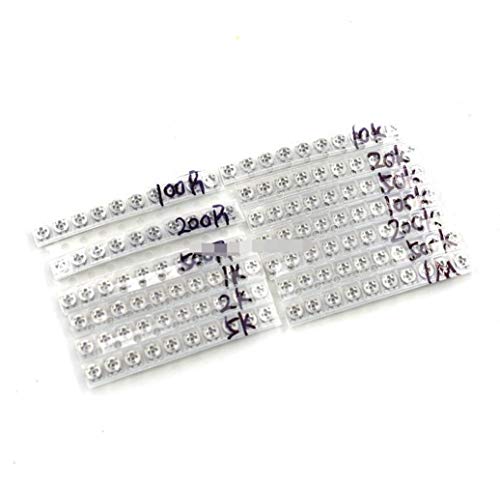 No Logo LSB-Potentiometer, 130pcs 3 * 3 Trimpot Trimmpotentiometer Kit Variable Resistor Kit 10R-1M 3X3 SMD Potentiometer Widerstand 10 Ohm-1M Ohm von No Logo