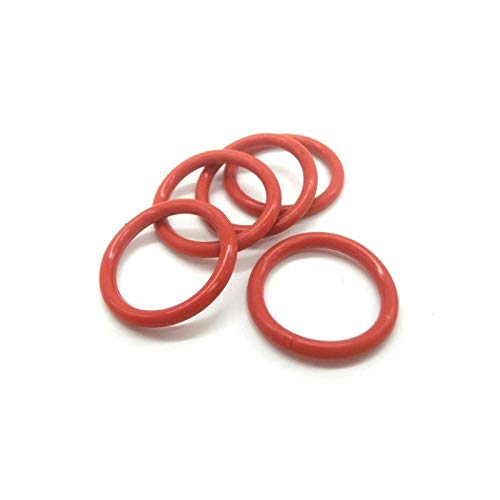 NO LOGO NJ-Spring, 20pcs 3.5mm CS O-Ring-Dichtungen Red Silicon O-Ringe Seal Dichtung OD 41mm-80mm Hohe Temperaturbeständigkeit O Typ Ring Dichtscheibe (Größe : 53x46x3.5mm) von No Logo