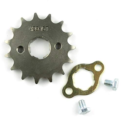 NO-LOGO XFC-BO, Front Motor 428# 10T 11T 12T 13T 14T 15T 16T 17T 18T 19T Zähne 17mm 20mm Kettenritzel mit Halteplatte Locker (Farbe : 428 20mm 12T) von NO-LOGO