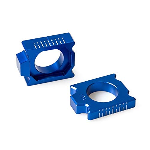 NO-LOGO XFC-BO, Hinterachse Block-Kettenspanner gepasst for Yamaha YZ250F YZ450F YZ 450F 250F YZF 250 450 2010-2019 2018 2017 2016 2015 2014 2013 2012 (Farbe : Blue) von NO-LOGO