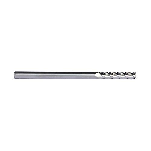 WNJ-Tool, 1 Stücke Schaftfräser Aluminium 4mm 6mm 8mm 3Flute Fräser Extra Lange 75mm 100mm HRC50 Helix Flache Schaftfräser CNC Drehmaschine Fräswerkzeug (Dimensions : HRC50 4F D4x100) von NO LOGO