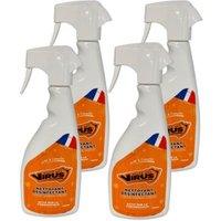 Venteo - Bakterizider Reiniger für alle Oberflächen Orange - Erwachsene - Reiniger mit viruzider und fungizider Wirkung - Lot 4 - 750ml von VENTEO