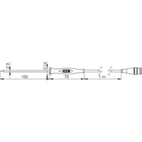 GF1T-E3-B-BNC Einstechfühler -70 bis +250 °c Fühler-Typ Pt1000 - Greisinger von GREISINGER