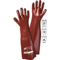 ROT - l+d worky VINYL-60 1443 Vinyl Arbeitshandschuh en 388, en 511 cat iii 1 Paar von ROT