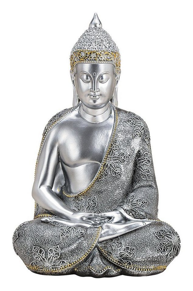 NO NAME Buddhafigur Buddhafigur, sitzend, meditierend, Dekofigur, Skulptur, H 36 cm, Sammlerfigur, Weihnachtsfigur von NO NAME